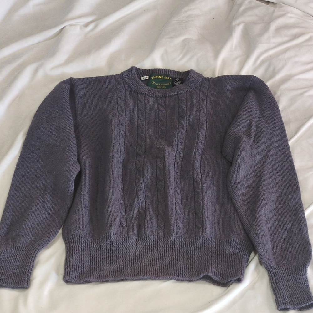 Women's Grey Crew Neck Sweater